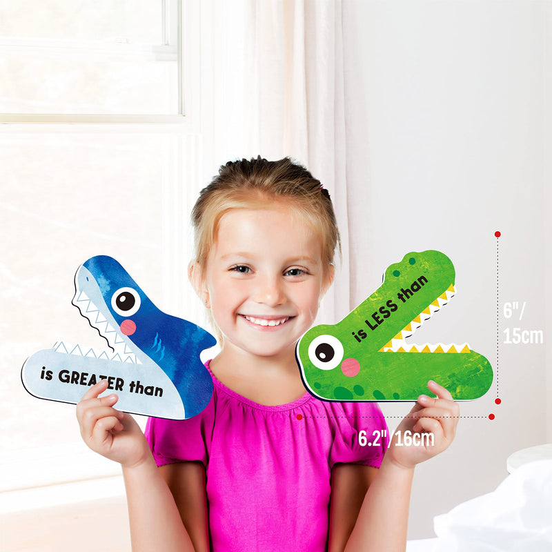 [Australia - AusPower] - 3 Magnetic Math Signs, Math Symbols Greater Than/Less Than/Equal To Math Demonstration Tool Teacher School Classroom Supplies, Numeric Relationship Understanding and Math Problem Solving 3 Magnetic Math Signs 