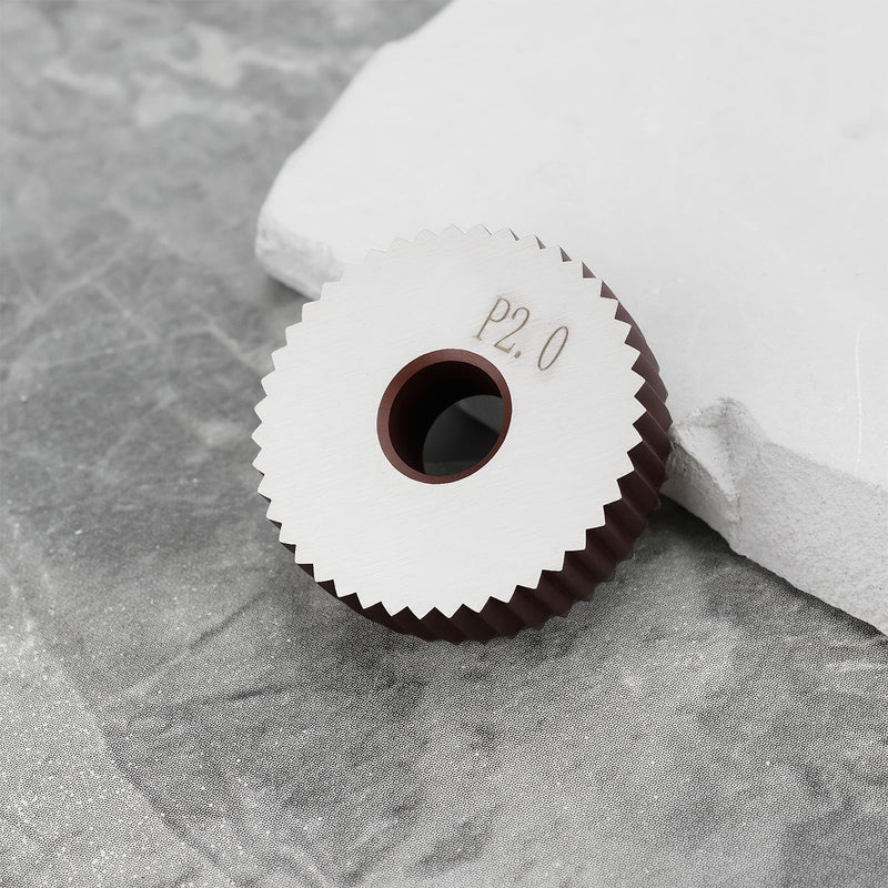 [Australia - AusPower] - ECSiNG 2 x P2.0mm Straight Knurled Wheels 28x8x8mm Steel Rollers for Knurling Tools and Lathe Holder Pitch P2.0 