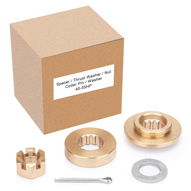 VIF OEM Upgrade Propeller Installation Hardware Kits fit Yamaha 25-30hp/40-55hp/60-85hp/150-300hp Outboard Motos, Thrust Washer/Spacer/Washer/Nut/Cotter Pin Included 40-55hp