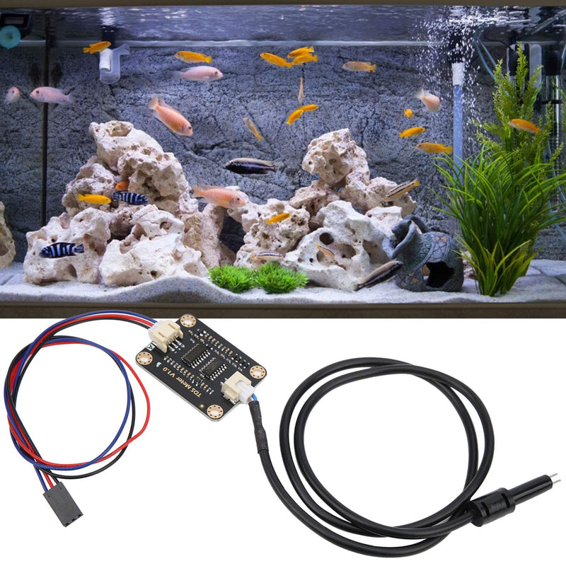 [Australia - AusPower] - Garosa Water Conductivity Sensor, Domestic Water Hydroponics Sensor with Waterproof Probe for Liquid Quality Monitoring Detection Tester Module Parts 