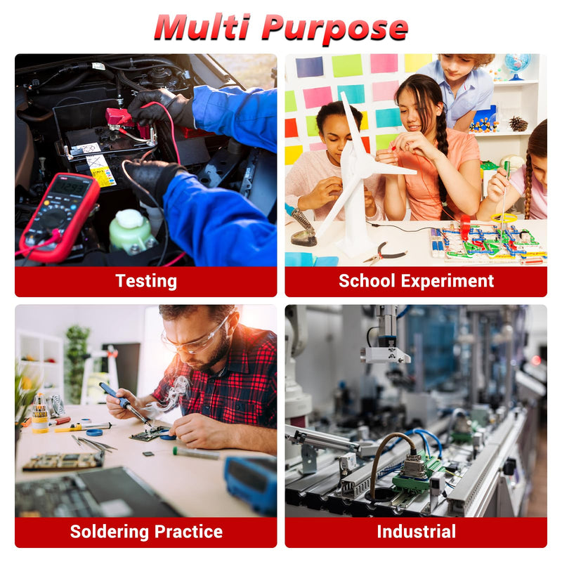 MiOYOOW Soldering Practice Kit, DIY PWM Adjustable Signal Generator Voltage Current Tester Electronics Project Kit, LED Display Multifunctional Frequency Counter Soldering Kit for Learning