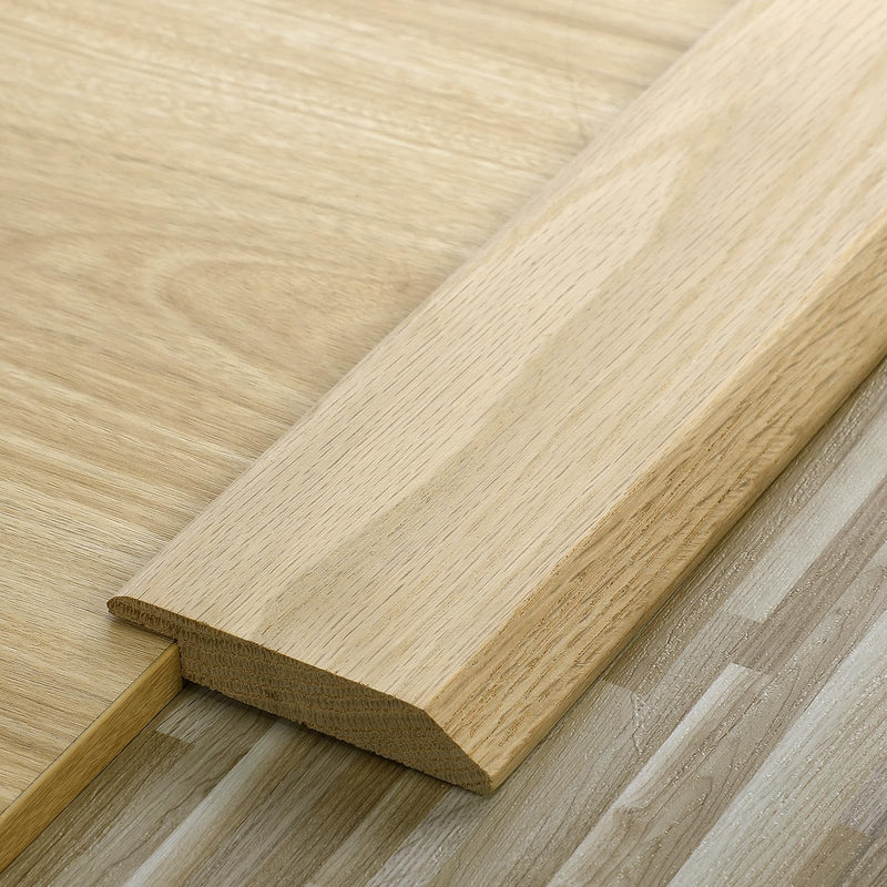 Kigley Solid Red Oak Interior Threshold Wood Overlap Threshold Doorways Reducer Threshold, 36 Inches Long (Classic Style) 36 x 3.5 x 0.63 Inches