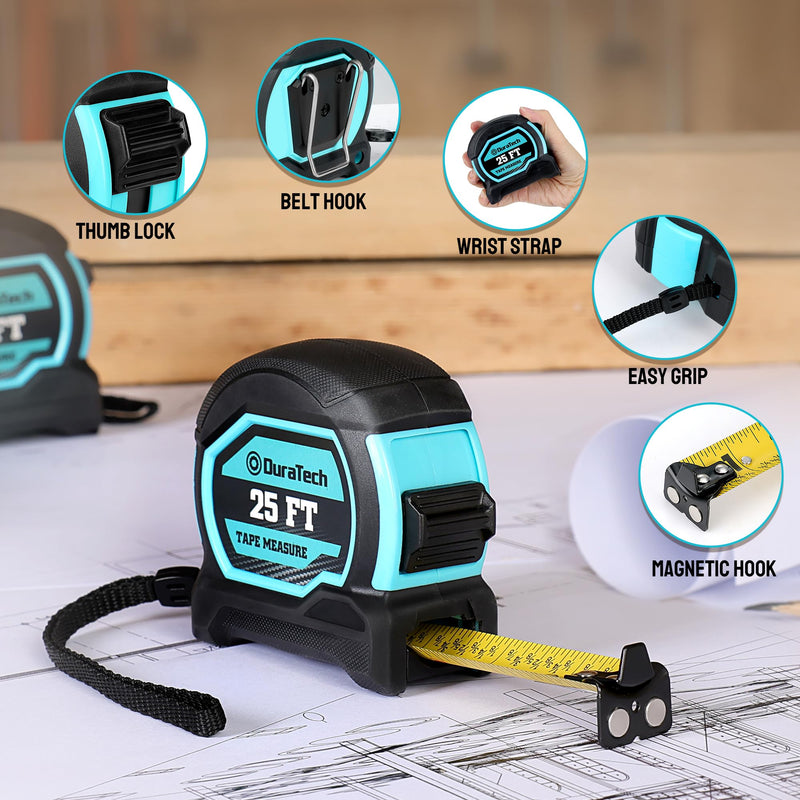 [Australia - AusPower] - DURATECH Magnetic Tape Measure 25F & DURATECH 5-Inch and 6-Inch Professional Flush Cutters 