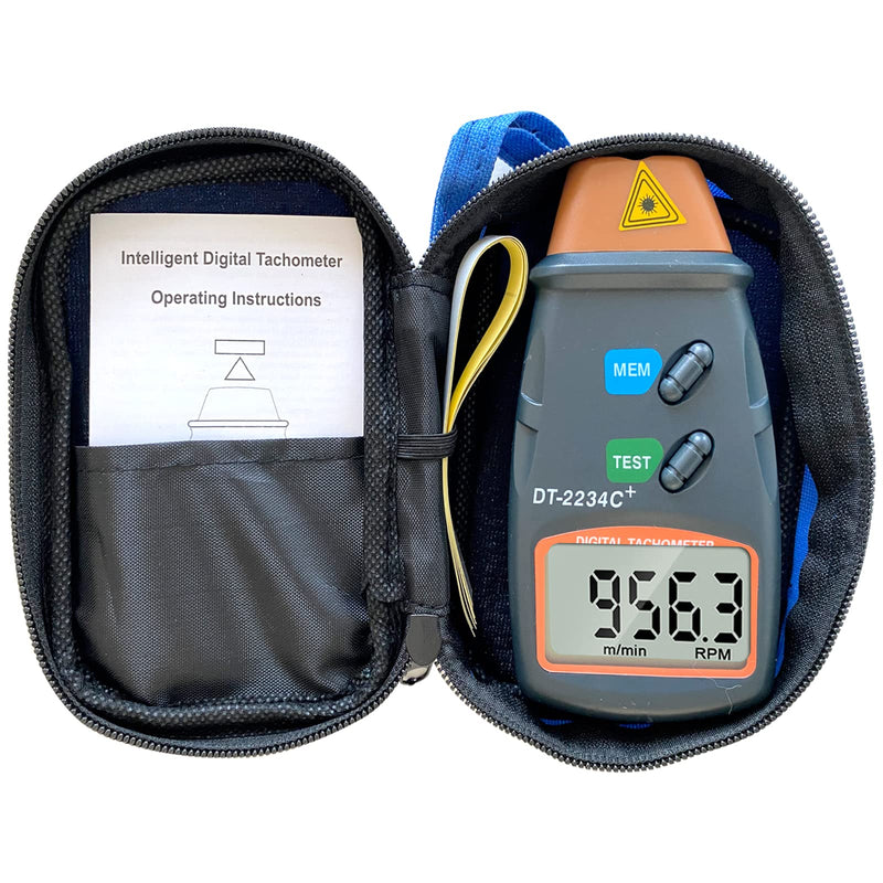 [Australia - AusPower] - Digital Laser Photo Tachometer Gauce for car,Wheels,engines,Non Contact Tach RPM meter,2.5RPM-99,999RPM Motor Speed Meter Gauge Tool includes Reflective Tapes 