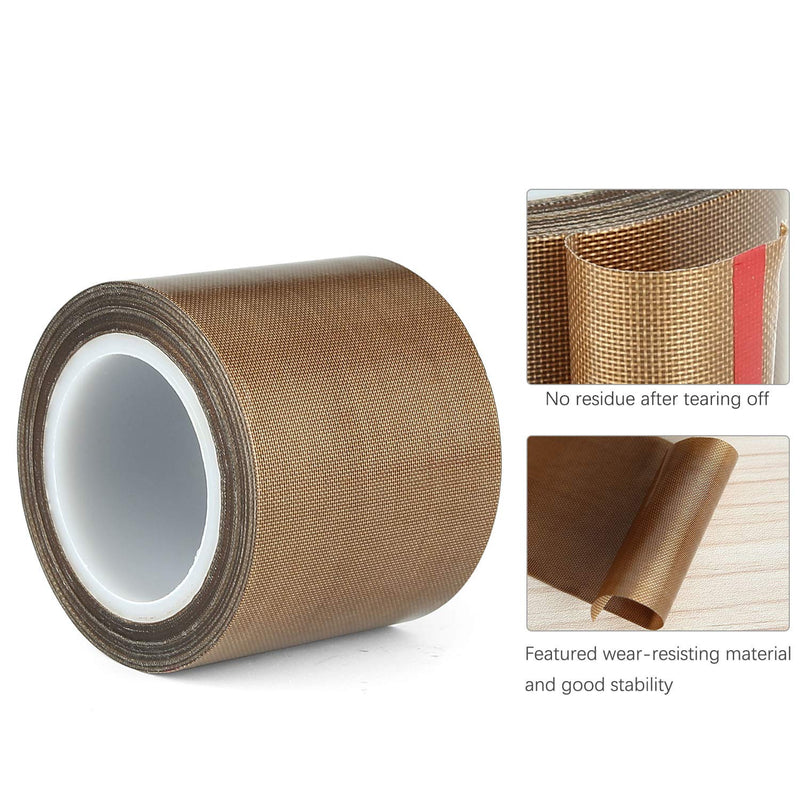iVict Teflon Tape/PTFE Tape for Vacuum Sealer Machine,Hand and Impulse Sealers (1/2-inch x 33 Feet)-Suitable for FoodSaver, Seal A Meal, Weston, Cabella's and Many More 1/2-inch x 33 Feet