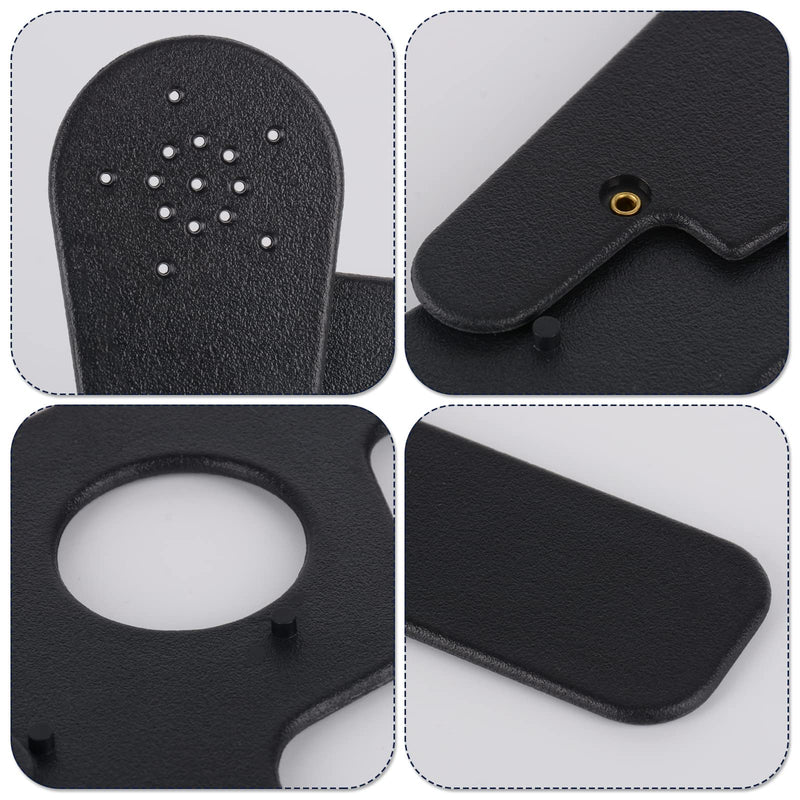 [Australia - AusPower] - 2 Pcs Ophthalmic Eye Occluder with 14 Holes for Ophthalmologists, Orthoptists and Orthoptists Eye Exam Tools (Black) 