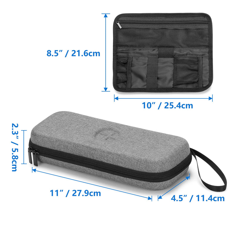 [Australia - AusPower] - Damero Nurse Bag for Work Supplies, Hard Stethoscope Carrying Case with Extra Folding Pouch 