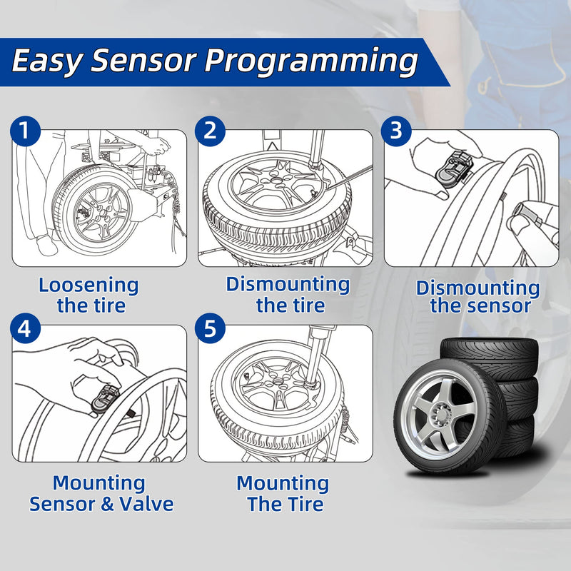 [Australia - AusPower] - TPMS Sensor 4PCS Dodge, 315Mhz Tire Pressure Monitor Sensors Compatible with Dodge Replace OE#56053030AC 68078861AA 56053036AA 56029479AA 56053030AB 56053036AA 56029465AB 4313057L00 52933A5000 
