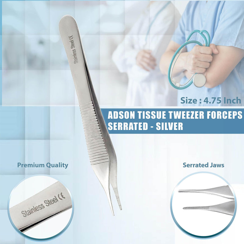 [Australia - AusPower] - Set of 7 Pieces Scissors Forceps Hemostats Needle Holder Driver Set for Educational Training and Medical Procedures Made of Stainless Steel (A2Z BRAND) 