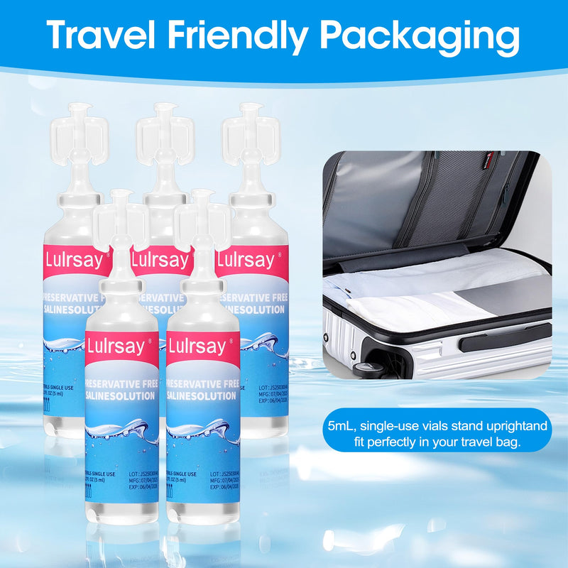 [Australia - AusPower] - 0.9% Saline Solution | Travel-Size 5mL Single-Use (Pack of 100) 