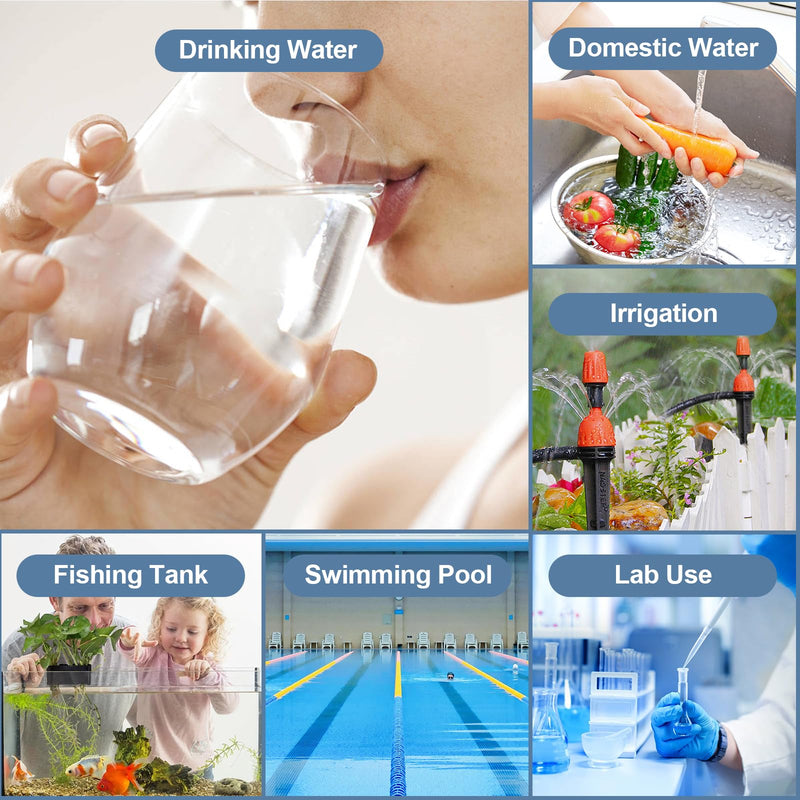 [Australia - AusPower] - 4 in 1 TDS Meter, TDS Meter Digital Water Quality Tester, Portable, EC Meter & Temperature Meter, 0-9999 ppm for Hydroponics, Pool, Aquarium and Water Hardness Test 