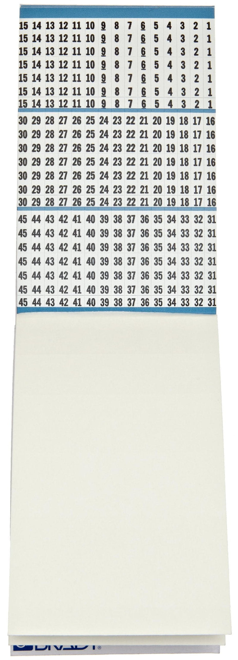 Wire Marker Book,Preprintd, Self-Adhesiv