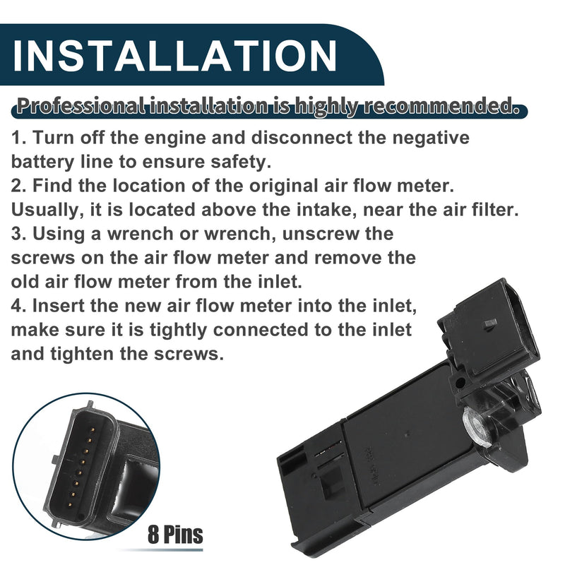 Mass Air Flow Sensor Meter Durable | MAF Sensor for Cadillac ATS 2013-2019 No.23366103 1 Pcs