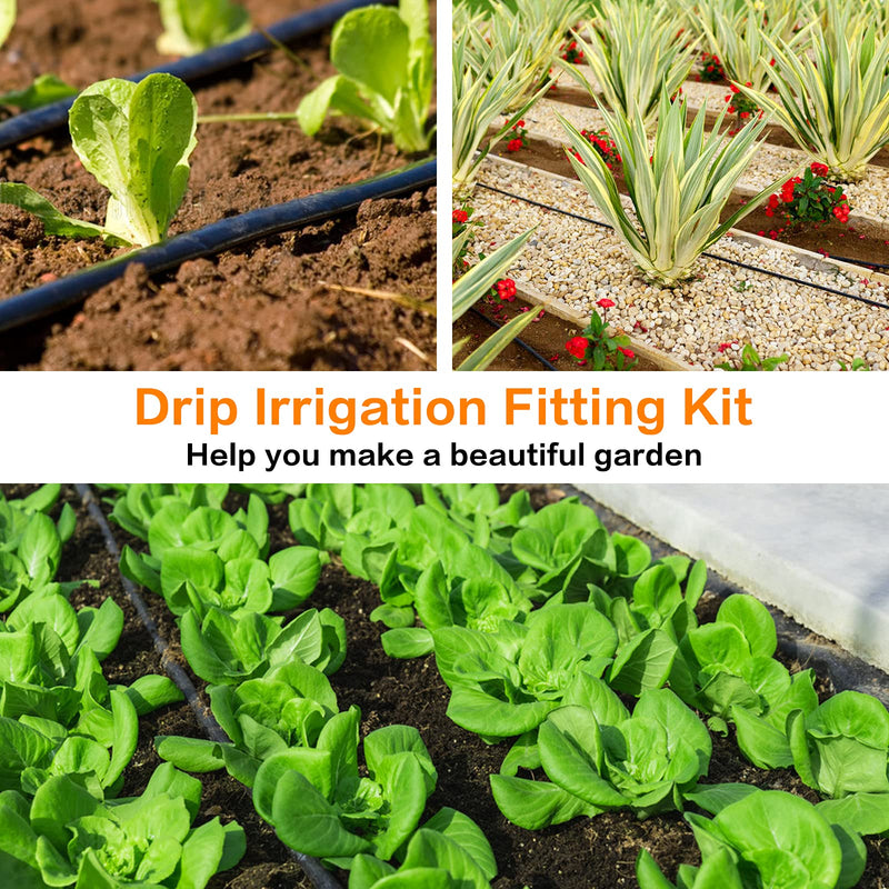 [Australia - AusPower] - 20 Pieces Drip Irrigation Fittings Coupling Connectors for 1/2" Tubing, Drip Barbed Couplers for 1/2 Inch Irrigation Tubing (0.600" ID), Drip Line Couplings for Drip Sprinkler Garden Systems 