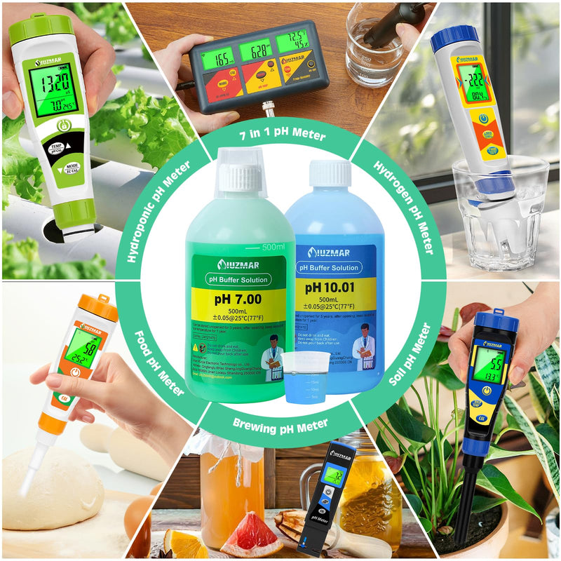 [Australia - AusPower] - 4 in 1 Digital pH Meter and pH Calibration Solution 