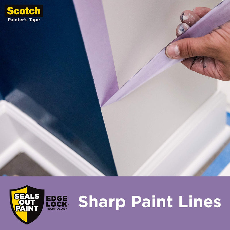 Scotch Delicate Surfaces Painters Tape, 0.94 in x 60 yd, Damage-Free Painting Prep, Protect Delicate Surfaces, UV & Sunlight Resistant, Solvent-Free Adhesive, Indoor Masking Tape, 1 Roll (2080EL-24E)