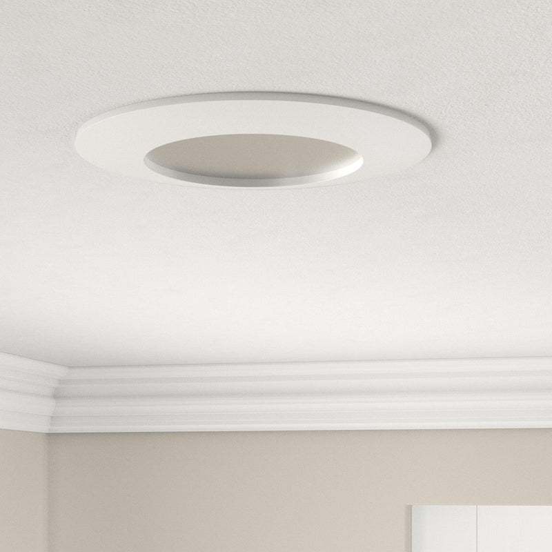 Scandinavian home Set of 6 LED Recessed Spotlights 230 V 4.5 W Warm White 60 mm - 70 mm I Suitable for Bathroom I CRI 90 500 lm 3000 K 68 mm I Matte White with Frosted Glass I LED Spot Recessed Nn Series