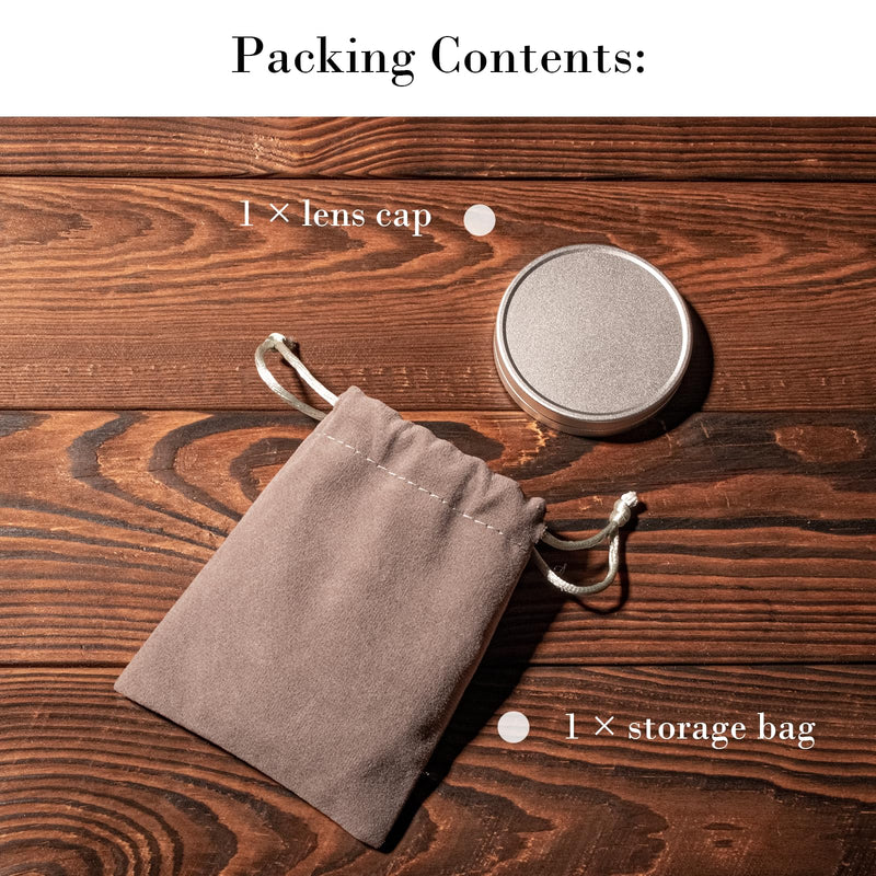 [Australia - AusPower] - Rieibi Lens Cap for Fujifilm Instax Mini Evo, Fuji Mini Accessories for Fuji Instax Mini Evo Lens Cover, Anti-Scratches Aluminum Mini Evo Lens Cap with Flocking Internal 