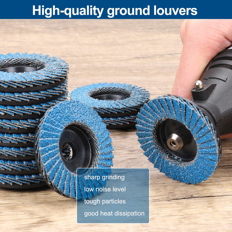 [Australia - AusPower] - MOGRQAP Pack of 12 50 mm Flap Discs, Fine Surface Flap Disc, 40 Grain Angle Grinder, Abrasive Mop, Sanding Discs, Flap Disc for Metal, Wood, Steel 40 grit 12 pieces 50 mm 