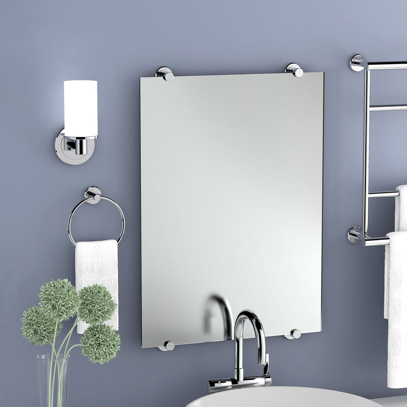 Gatco 1472C Latitude II Minimalist Bathroom Counter Top 2-Arm Pivot Hand Towel Holder, 12" Height, Chrome