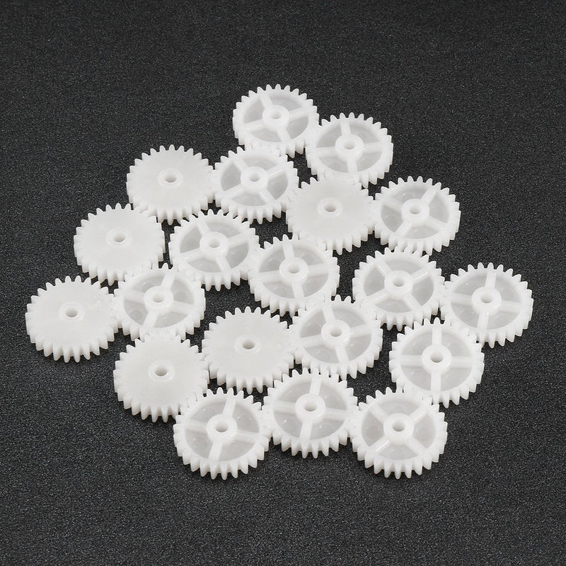 [Australia - AusPower] - uxcell 20pcs Plastic Gears 26 Teeth Model 262A Reduction Gear Plastic Worm Gears for RC Car Robot Motor 