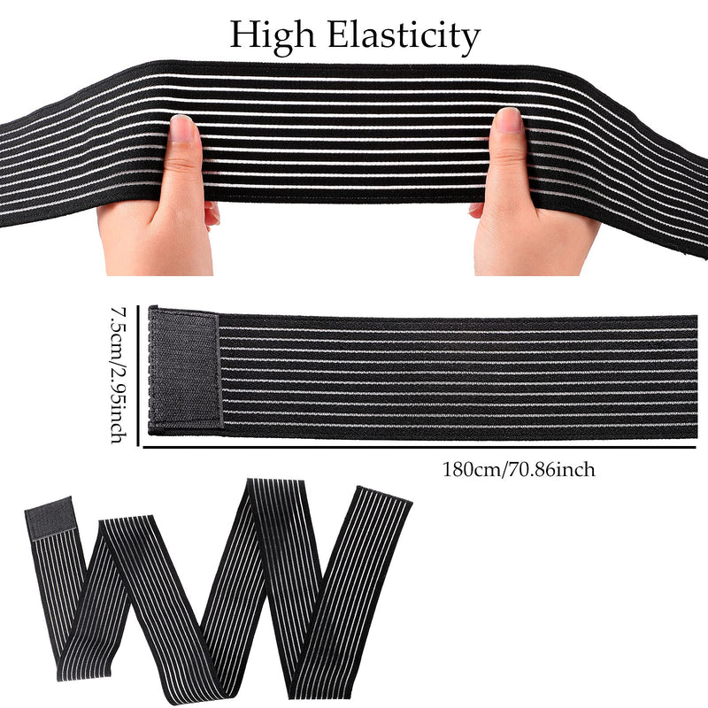[Australia - AusPower] - Syhood Compression Bandage Wraps for Leg, Elastic Calf Compression Sleeve Ankle Support, Adjustable Plus Size for Men and Women Stabilising Ligament, Joint Pain, Sports(2 Pieces,71 Inches) 2 71 Inches 