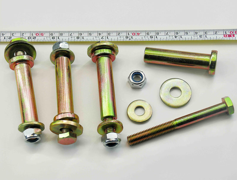 4 Pack Deck Wheel Bolts and locknut kit Compatible with Exmark Lawn mowers 103-3168 103-4051 1-603299 1-603602 PL7540 225-205,More 5/8" bore Wheel 4Pack 5/8"x 4-1/5"