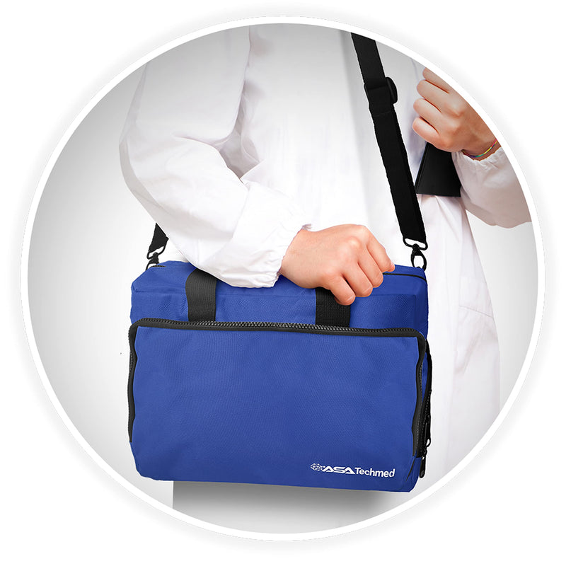 [Australia - AusPower] - ASA TECHMED Nurse Bag for Medical Equipment, Nurse Accessories Bag Ideal for Doctors, Nurses, Home Health Aids, Medical Students (Blue) 