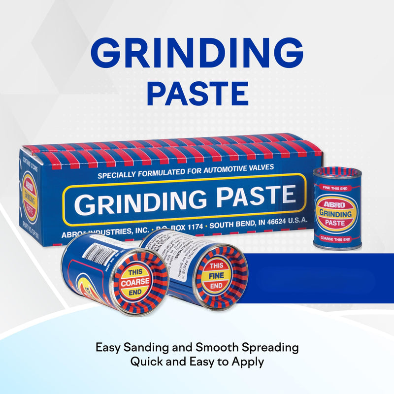 ABRO Grinding Paste, Industrial Strength, Specialized for Automotive Valve Grinding, Unique Can Design for Easy Grit Customization, Enables Smooth Spreading and Sanding, Quick to Apply Formula