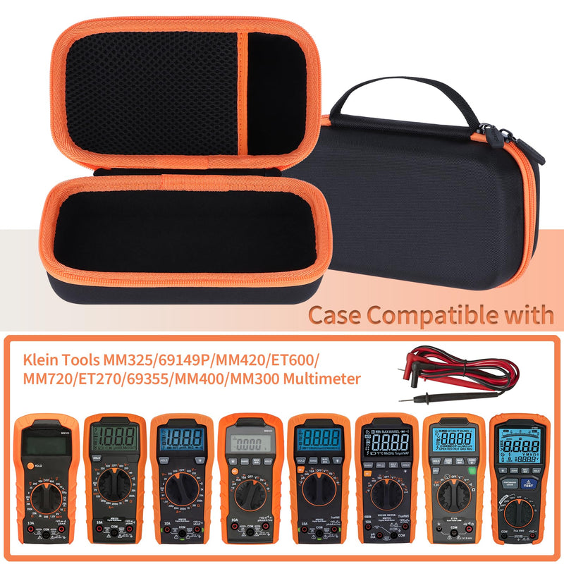 [Australia - AusPower] - Storage Case Compatible with Klein Tools MM325 / 69149P / MM420 / ET600 / MM720 / ET270 / 69355 / MM400 / MM300 Digital Multimeter Electrical Test Voltage Tester 