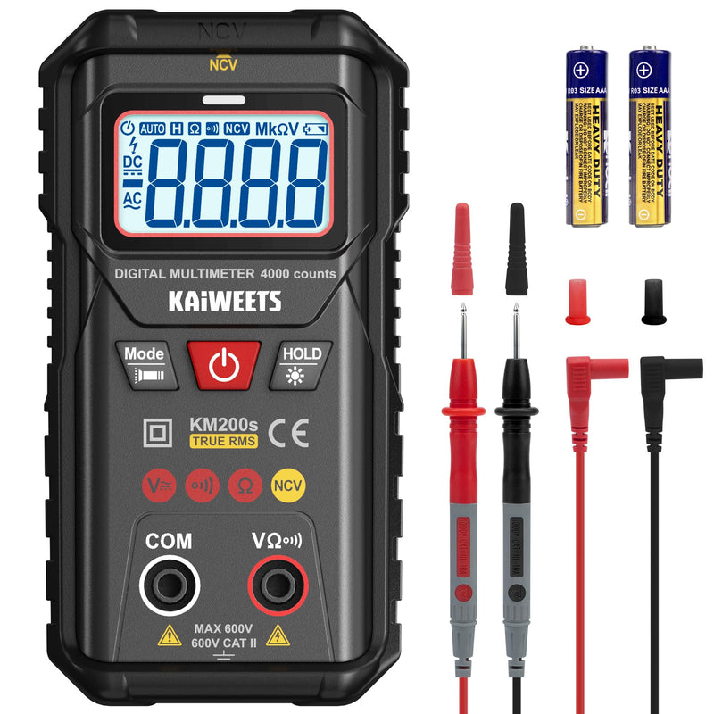 [Australia - AusPower] - KAIWEETS Non-Contact Voltage Tester and Smart Auto Ranging Digital Multimeter 