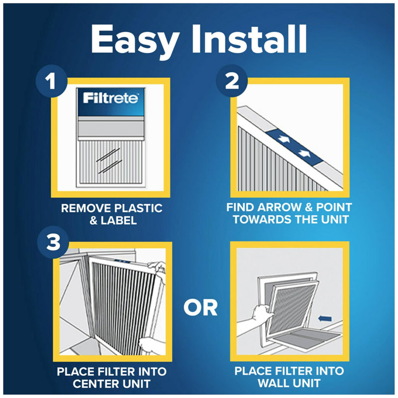 [Australia - AusPower] - Filtrete MPR 1000 Micro Allergen Defense AC Oven Air Filter, 12 x 12 x 1, Pack of 2 12 x 12 x 1, 2-Pack 