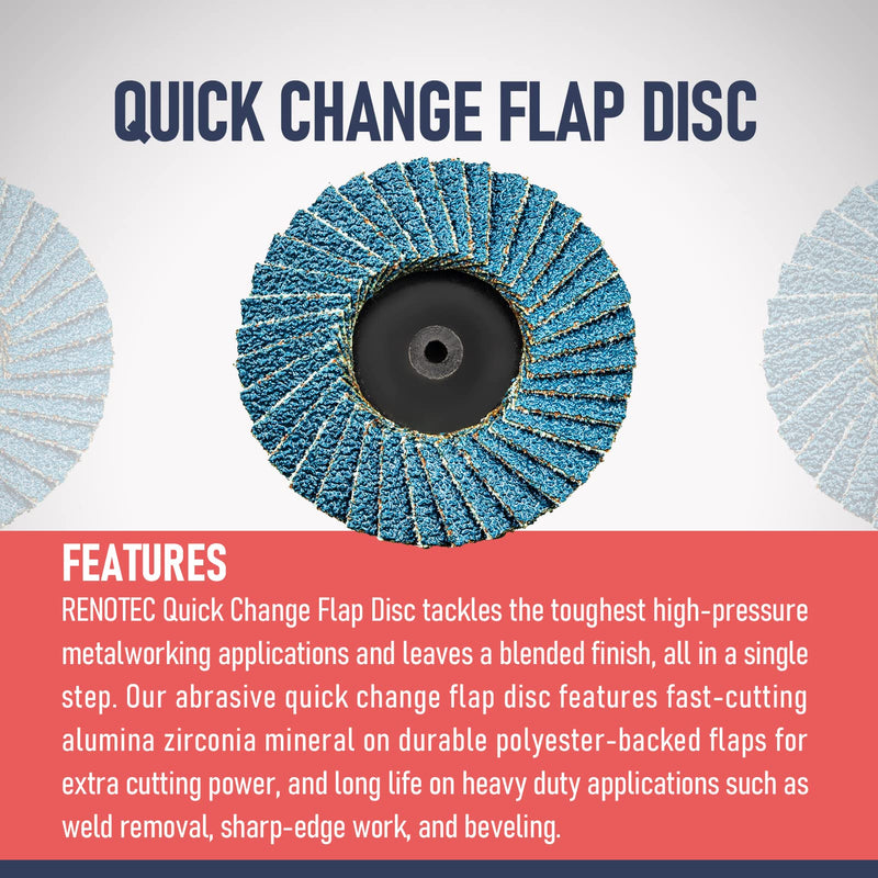[Australia - AusPower] - 30 Pcs 2 Inch Mini Flap Disc, Zirconia High Density, with 1 Pcs 1/4 inch Shank Holder, for Metal Grinding, for Angle Die Grinder (80 GRIT) Flap Disc #80 