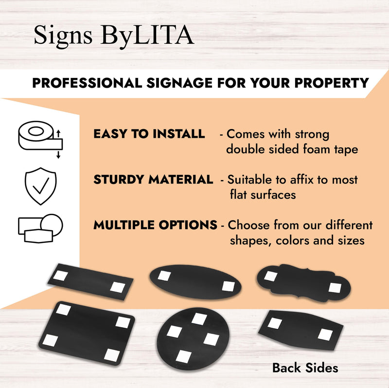 All Quality Standard Laundry Room Wall or Door Sign - Durable Signage | Ideal for Managed Properties, Hospitality Industry & Shared Laundry Facilities - Black - Large (2 Pack) 3" x 9" - Large (2 Pack)