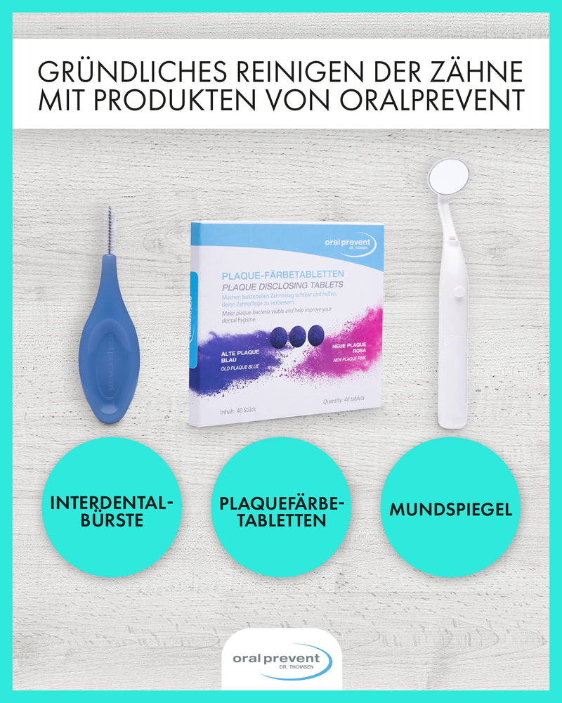 [Australia - AusPower] - ORAL-PREVENT DR. THOMSEN Mouth Mirror with LED Light - Dental Mirror for Better Dental Care - Anti-Fog Coating - Small 