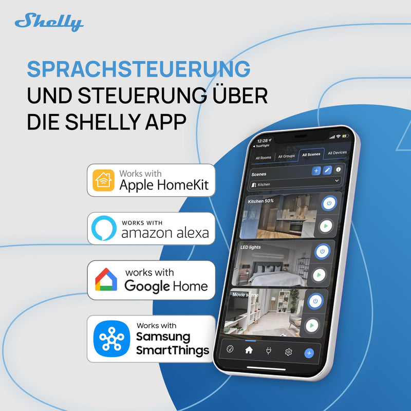 Shelly 1 Gen4 WLAN Smart Relay Switch, Potential-Free Contact, 1 Channel, 16 A, Light Switch, Garage Door Opener, Smart Home, Timer Switch, Alexa & Google, Matter, Zigbee, No Hub Required Shelly 1 Gen4 1 Stück