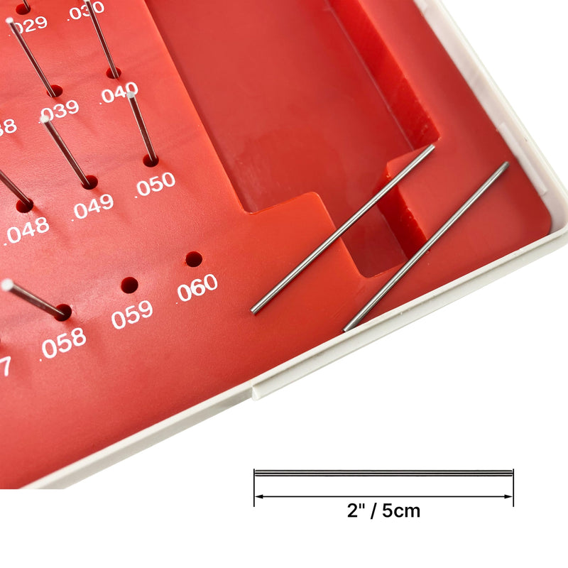 [Australia - AusPower] - TEXALAN(R) Plus Pin Gage Set with Storage Case Steel for Measuring Holes 50pcs 0.011"-0.060" M0 0.011"-0.060" (50pcs) 