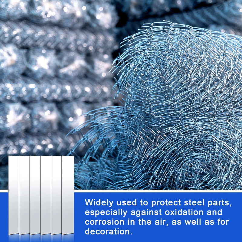 [Australia - AusPower] - 10 Pcs Pure Zinc Anode Sheet (99.995% Pure) for Zinc Plating and Zinc Electroplating, Zinc Electrode Strip 0.04' 'x 1'' x 6'' / 1mm x 25mm x 150mm 