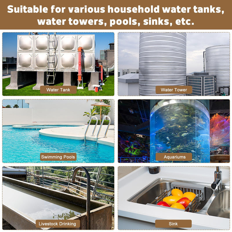 Water Float Valve 1/2 inch, Brass Float Ball Valve with Adjustable Arm, Automatic Fill and Water Level Control Valve for Water Trough,Fountains,Water Tank,Ponds,Pool,Aquariums