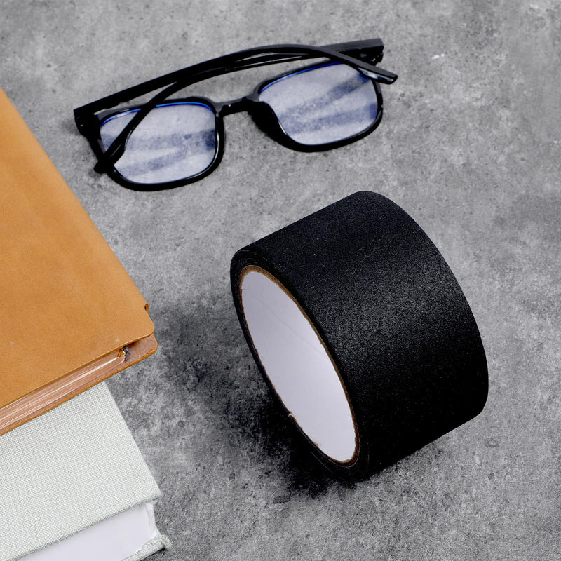 Book Repair Tape, Black Cloth Bookbinding Repair Tape Archival Document Repairs Tapes 2 Inch by 33 Feet Self Adhesive Matte Book Binding Tapes for Repairs Paper, Ephemera, Photos, Print and Artwork