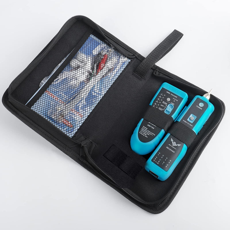 [Australia - AusPower] - JENABOM 7 in 1 Network Tools Maintenance Kit, RJ45 Professional Patch Cable Tester CAT5 CAT6 Cable Test Kit LAN Cable Tester for DIY Home Computer Network Cable Maintenance Tester No Battery 