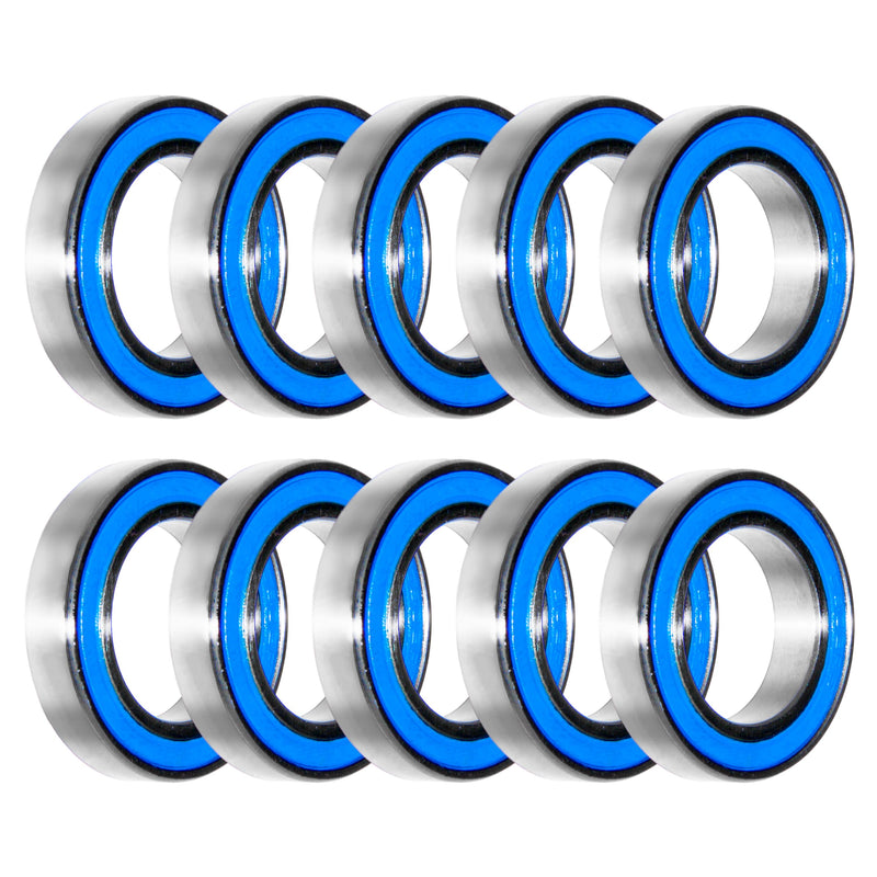 [Australia - AusPower] - 15x24x5mm | 6802-2RS (10 Rubber Sealed Bearings) 