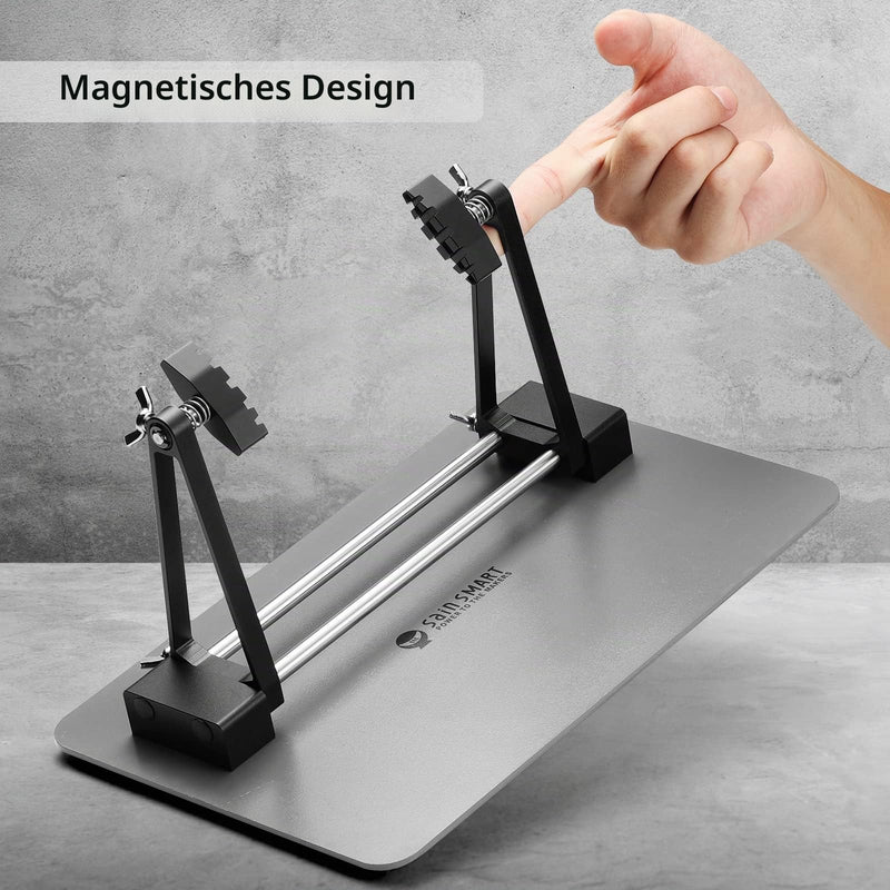 SainSmart Magnetic Adjustable PCB Holder 360 Degree Rotating Soldering Aid for Clamping Circuit Board Desoldering MCH