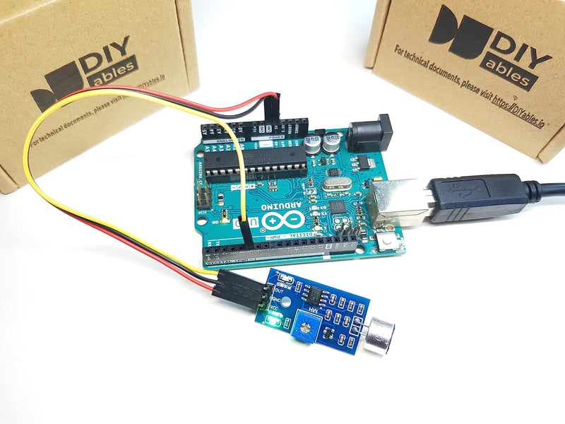 [Australia - AusPower] - Sound Sensor Sound Detector Module for Arduino ESP32 ESP8266 Raspberry Pi Microcontroller Projects 3.3V 5V Compatible Adjustable Sensitivity Digital Output 2 Pieces 
