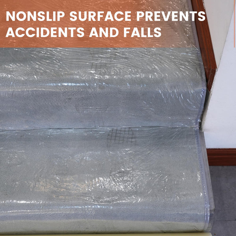 TAPEBEAR Carpet Protection Film 24" x 200' + Double Side Carpet Tape 2" x 40Yard