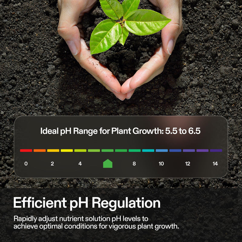 VIVOSUN Digital pH and TDS Meter Kits and pH Up & pH Down Kit, 1 Quart Each, pH Control Kit for Balanced pH Level and Optimal Nutrient Uptake, pH Adjuster Liquid Fertilizer for All Plants and All Grow
