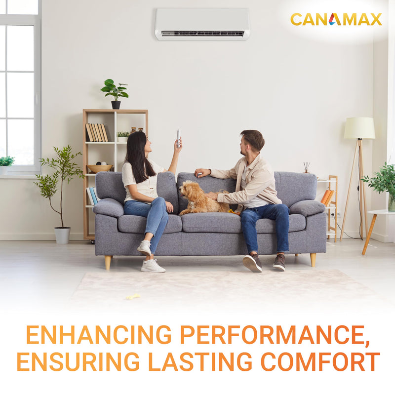 [Australia - AusPower] - Canamax 124-149 uf/MFD 220-250VAC Round Run Start Capacitor - Replacement for AC Motor Run or Fan Start and Cool or Heat Pump Air Conditioner 