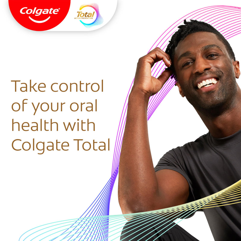 [Australia - AusPower] - Colgate Total Whitening Toothpaste with Fluoride, 10 Benefits Including Sensitivity Relief and Stain Removal, Mint, 5.1 ounces (4 Pack) 5.1 Ounce (Pack of 4) Whitening Paste 