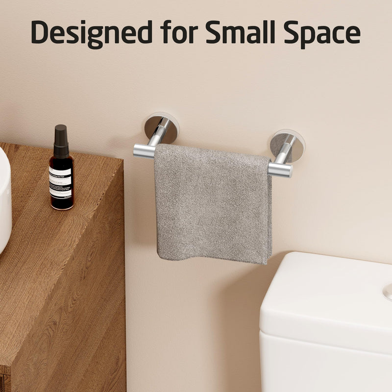 KES 6.7 Inches Hand Towel Bar Bathroom Towel Holder Kitchen Dish Cloths Hanger SUS304 Stainless Steel RUSTPROOF Wall Mount Polished Steel, Total Length 9.1 Inch, A2000S23 9 Inch Polished Finish