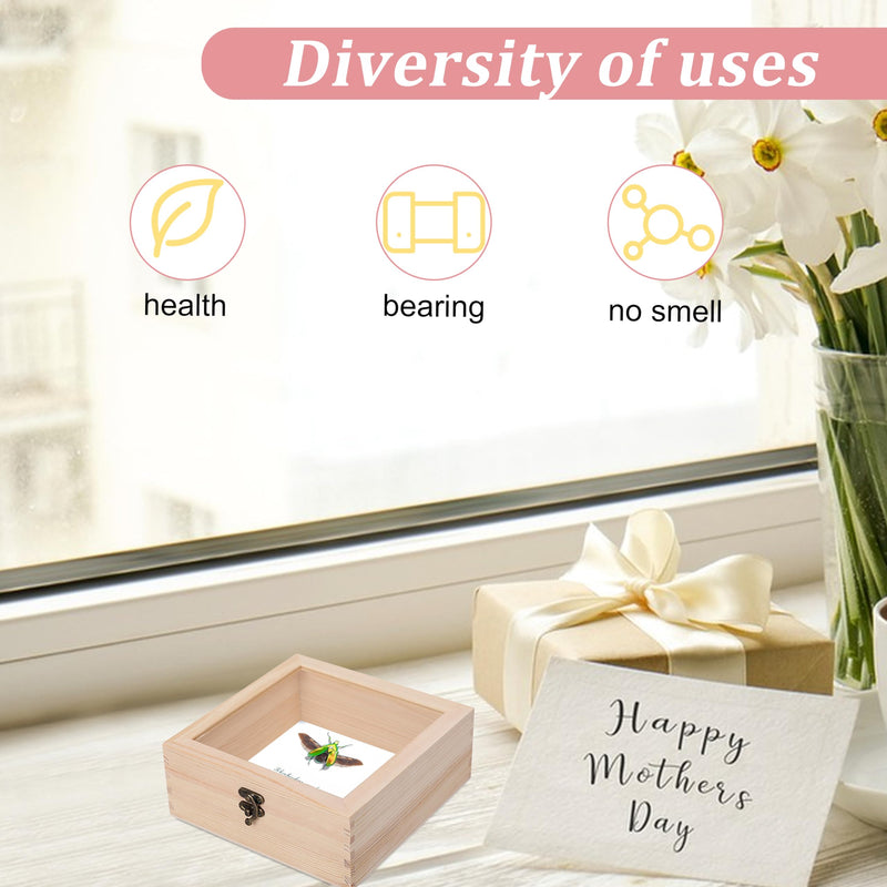 [Australia - AusPower] - 20 PCS Insect Specimen Tools Kit 4 Wooden Display Case Box with Clear Top 10 Sheets Thin Tracing Paper 2 EVA Foam Pinning Board 200 Pins 2 Tweezers 1 Scissors Tools for Bugs Collection 